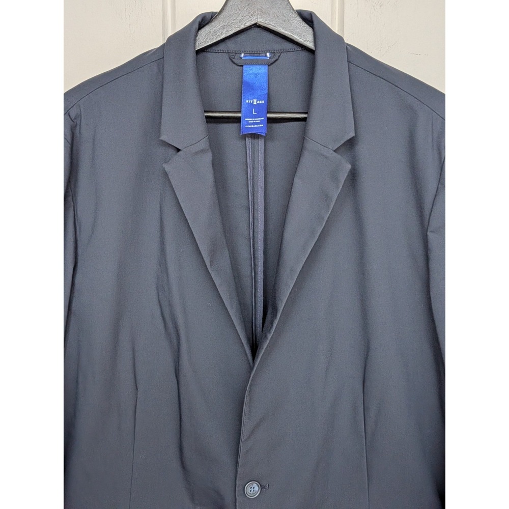 Kit & Ace Blazer L Navy Stretch‎ Tech Jacket Minimal Travel Casual - Picture 2 of 16